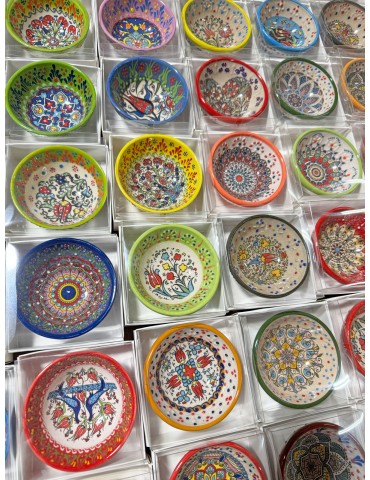 Hand-Painted Ceramic Wedding Bowls – Assorted Colors & Designs, Comes in Elegant Gift Box – Unique Wedding Favor, Bridal Shower Gift, or Anniversary Keepsake