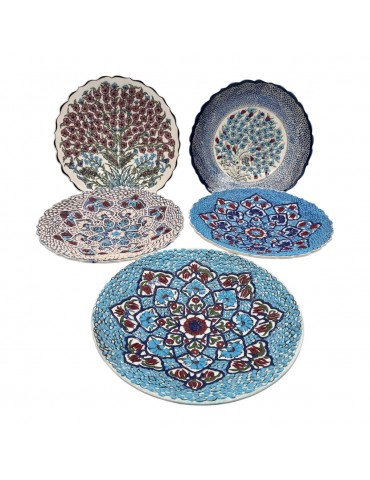 Lace Plates 12 Inches wide set 5