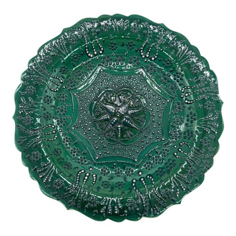Early Lace Plates 12", Just Green