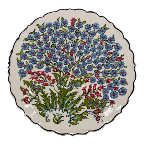 Hand Painted Iznik/Lace Plates. Set Of 5