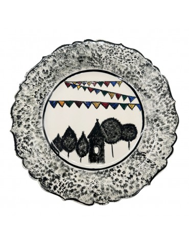 Hand Painted Niksar Plates. Set Of 3