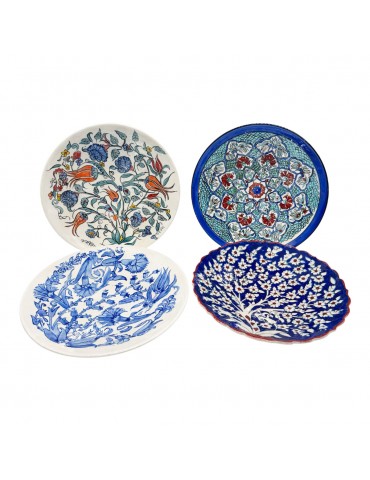 Hand Painted Tokat-Iznik Plates. Set Of 4