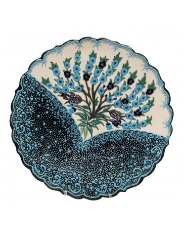 Hand Painted Early Natto-Lace-Iznik Plates. Set Of 6