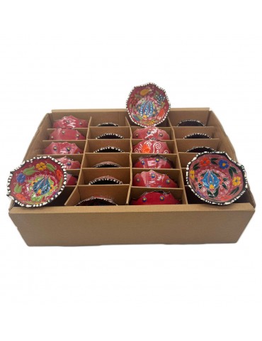 Clearance Sale – Handmade 3" Garden-Tulips Ceramic Bowls Final Sale