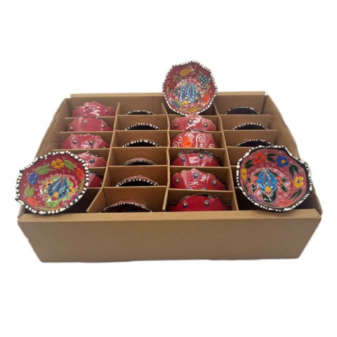 Clearance Sale – Handmade 3" Garden-Tulips Ceramic Bowls Final Sale