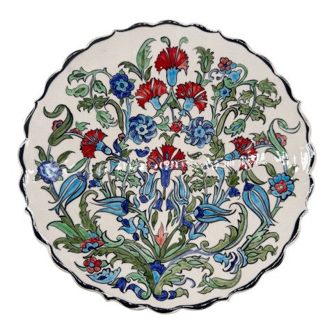 Hand Painted Niksar Plates. Set Of 5
