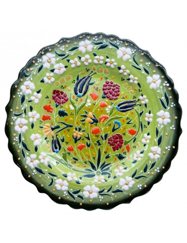 Hand Painted Niksar Garden Plate 10"
