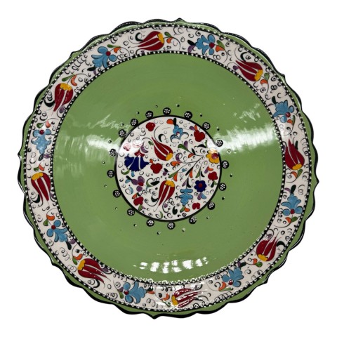 Hand Painted  Plates. Set Of 3