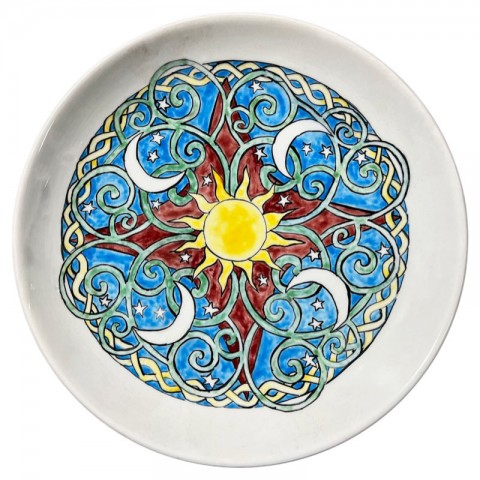 Hand Painted Round Plate 10"