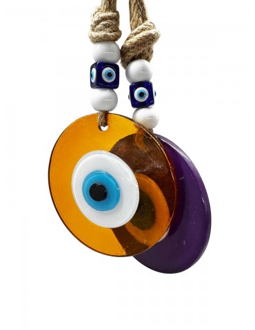 Lucky Eye Fusion Round Glass Hangings