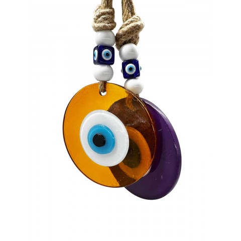 Lucky Eye Fusion Round Glass Hangings