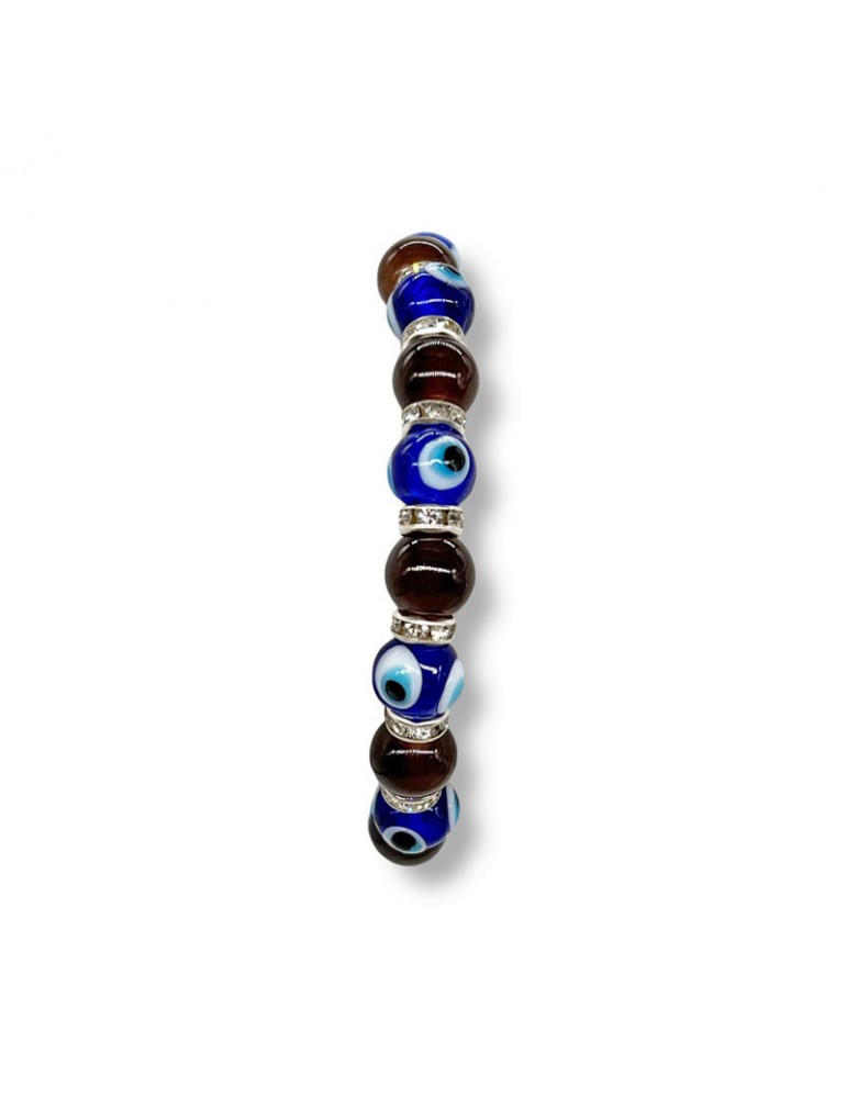 Lucky Eye Brown and Blue Bracelets