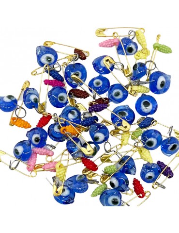 Lucky Eye Glass Pins 100