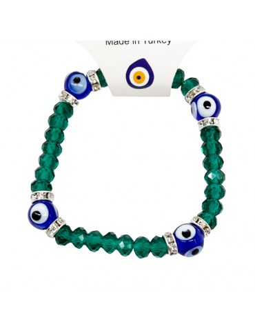 Lucky Eye Green and Blue Bracelets