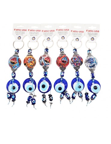 Lucky Eye Ceramic Keychain EECK