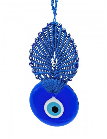 Lucky Eye Glass PeacockHangings