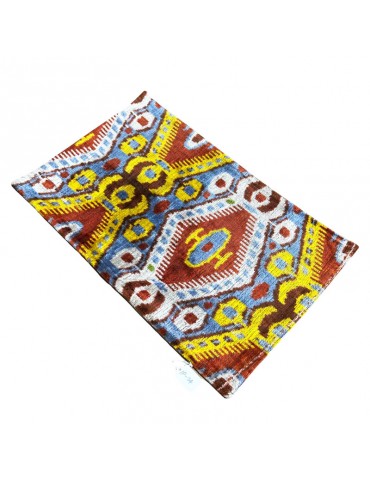 Ikat Handwoven Silk Velvet Pillow Case
