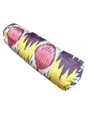 Ikat Handwoven Silk Bolster Pillow Case