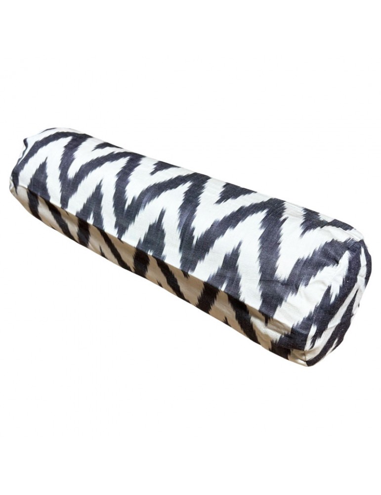 Ikat Handwoven Silk Bolster Pillow Case