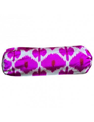 Ikat Handwoven Silk Bolster Pillow Case