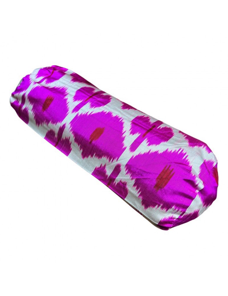 Ikat Handwoven Silk Bolster Pillow Case