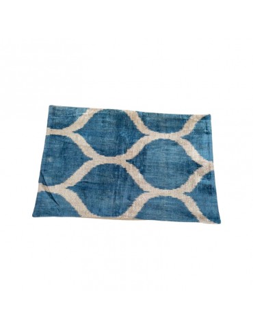 Ikat Handwoven Silk Velvet Pillow Case