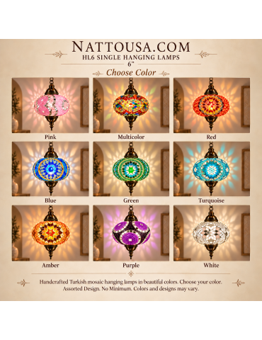 Single Hanging Lamps 6" *Pre Order October 2026*